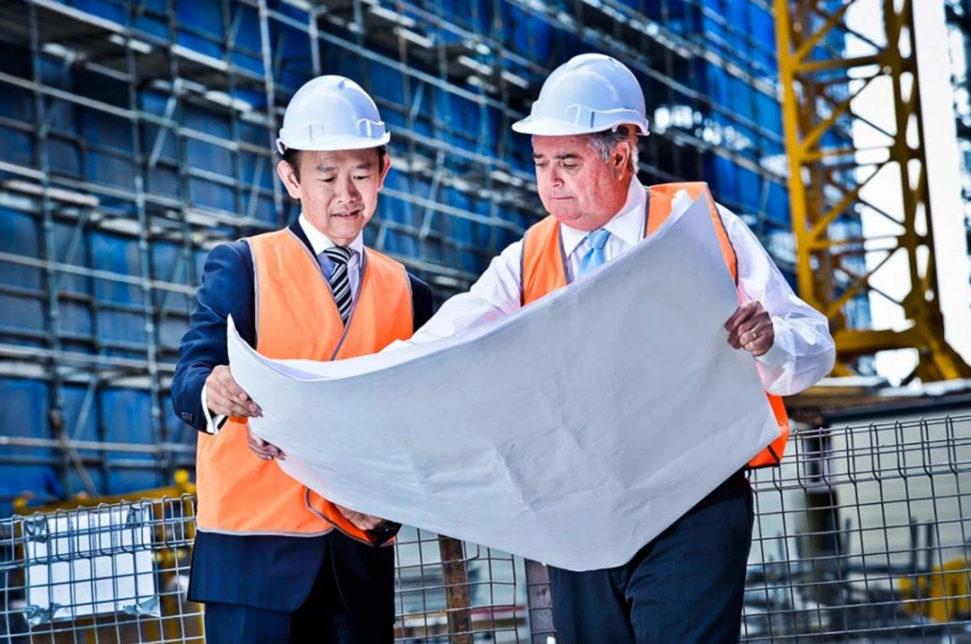 Industrial safety and construction site photography
